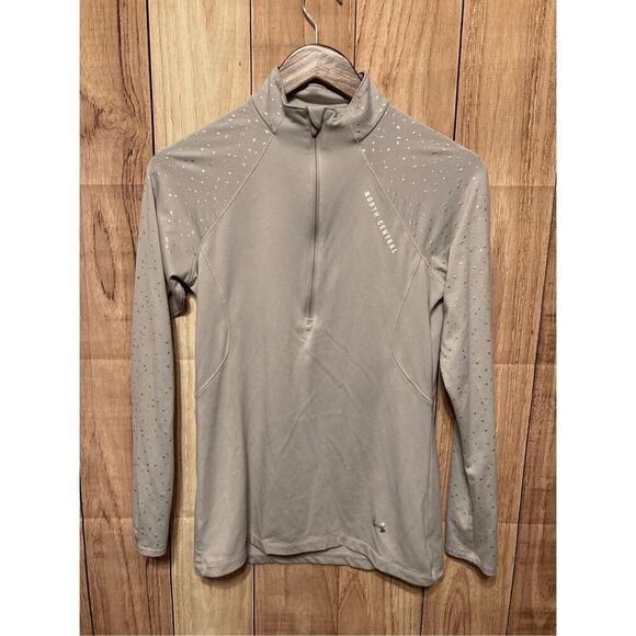 Under Armour Medium womens grey glitter semi fitter heat gear - Picture 1 of 6